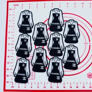 Mid(Iron-on) C-Dress Shape Patches