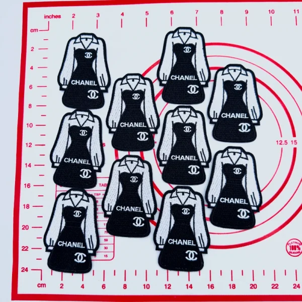 Mid(Iron-on) C-Dress Shape Patches