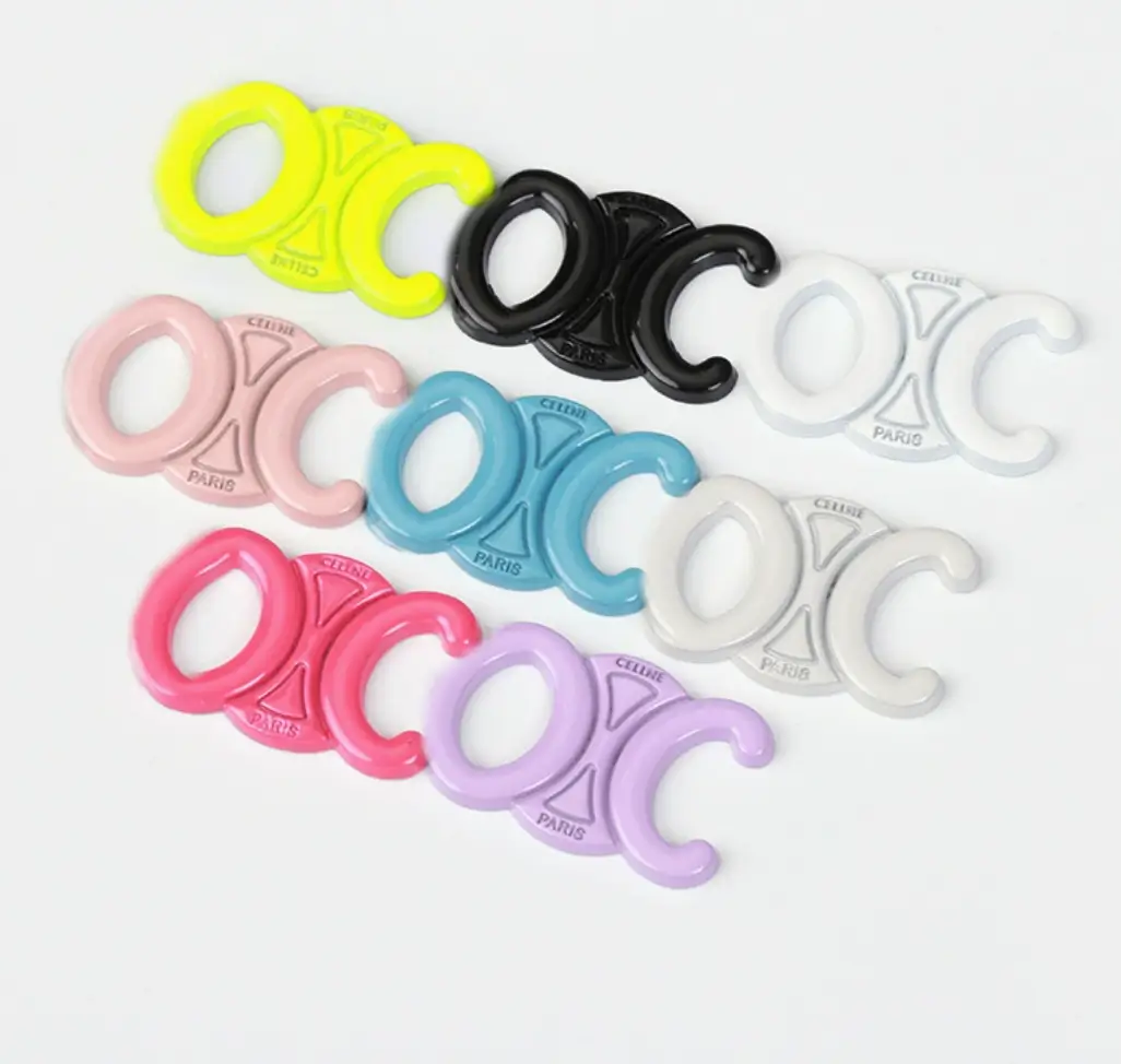 Summer Multicolor Celine Style Triomphe Charm Versatile DIY Phone Case Accessory |23*18mm