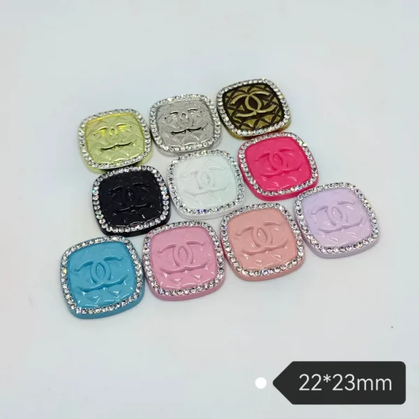 C-Square Double C With Diamonds 22MM*23MM 1
