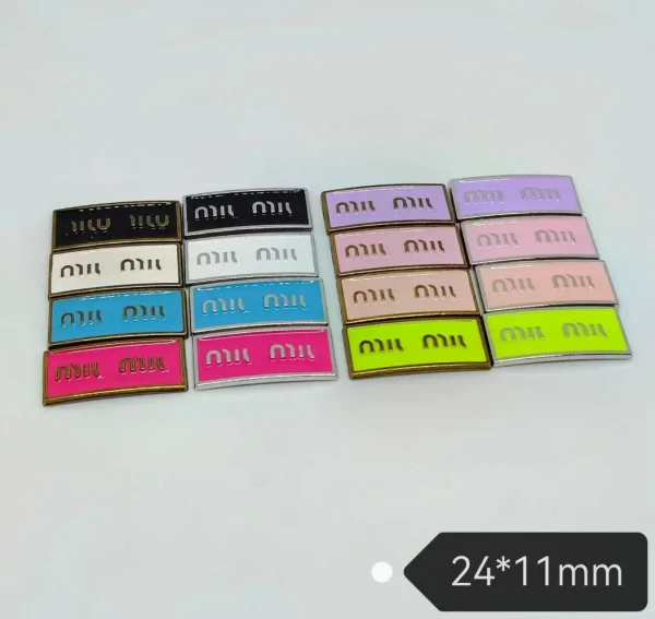 MIU Style Minimalist Metal Electroplated Enamel Dropping Sweet Fresh Versatile Phone Case Charm | 24*11mm