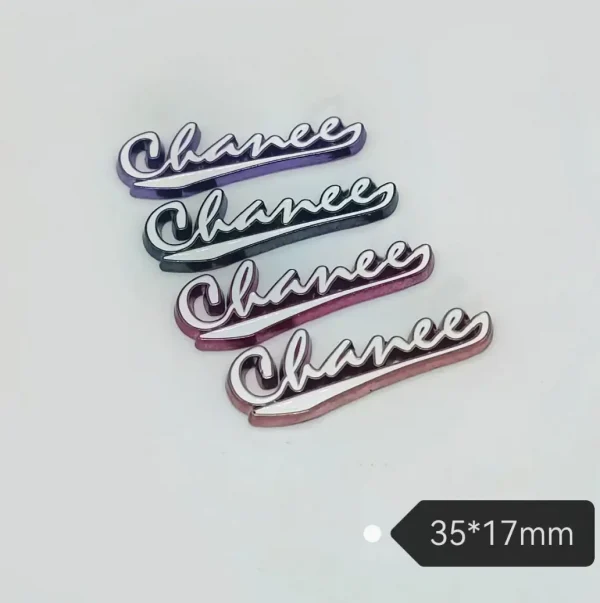 Electroplated Metal Double C Cursive Letter Oil Drop Craft Phone Case Charm | 35*13mm