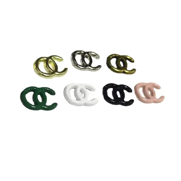 Mini Double C Versatile Patch Hair Accessories: Hair Clips, Headbands, Claw Clips, Phone Cases – Multiple Sizes Available: 5*6mm, 10*8mm