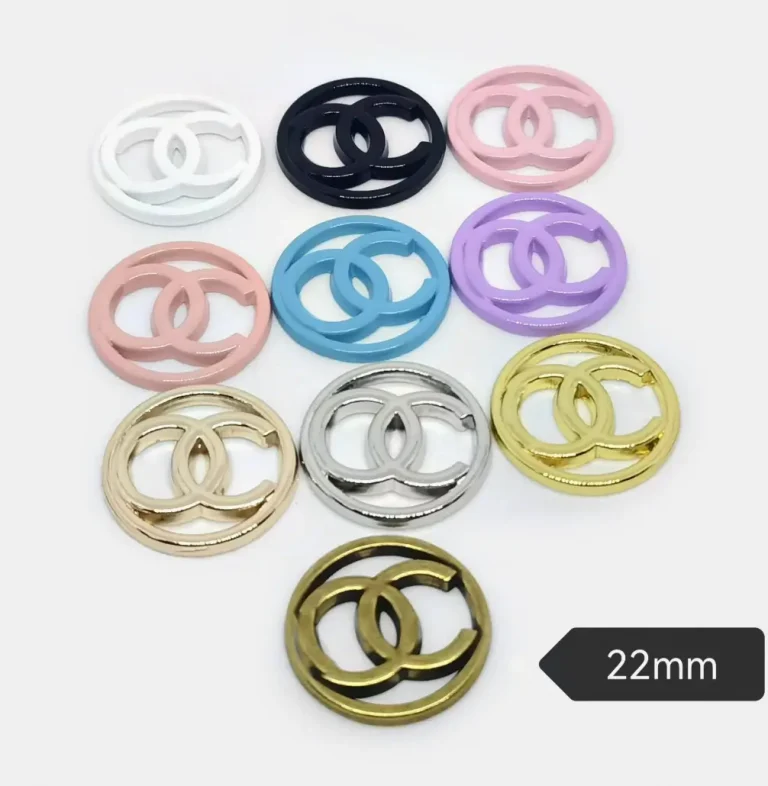 Chanel-Style Double C-in-Circle Versatile Phone Case Charm | 22mm