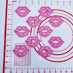 Mid(Iron-on) C- Pink Lib Shape Patches