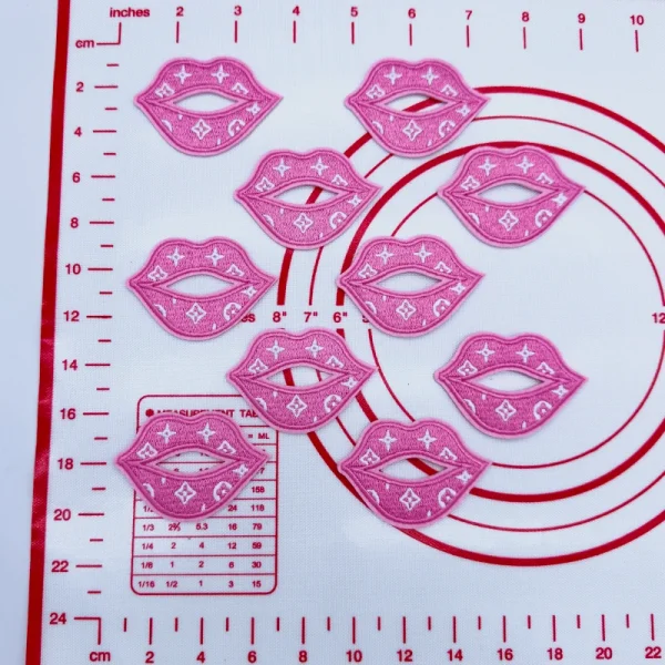 Mid(Iron-on) C- Pink Lib Shape Patches