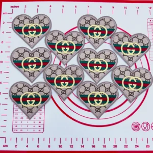 Mid(Iron-on) G-Love Shape Patches