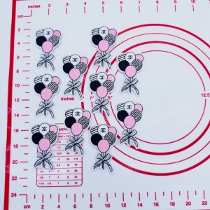 Mid(Iron-on) C-Double C Balloon Shape Patches