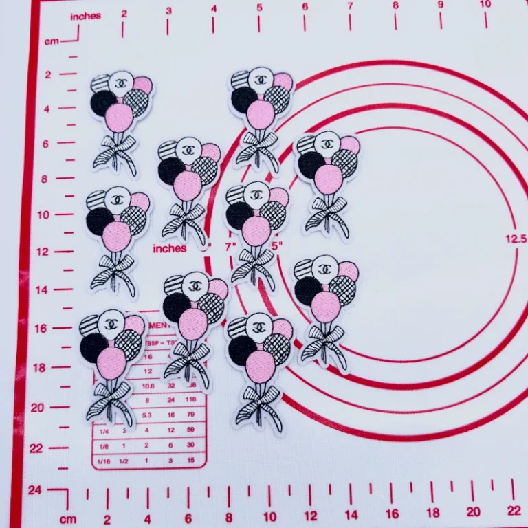 Mid(Iron-on) C-Double C Balloon Shape Patches