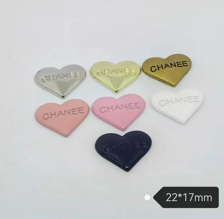 Medium Double C Heart Electroplated Enamel Metal Phone Case Charm | 22*17mm
