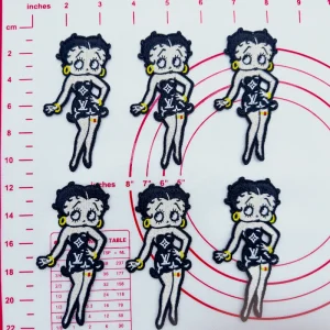 Mid(Iron-on) L-Black Betty Patches