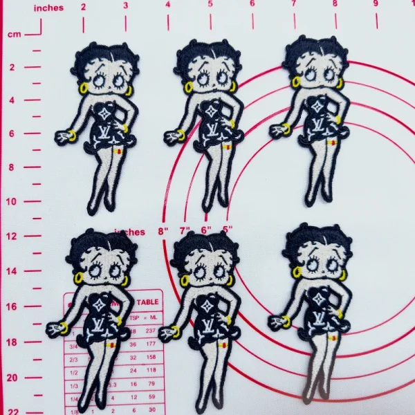 Mid(Iron-on) L-Black Betty Patches