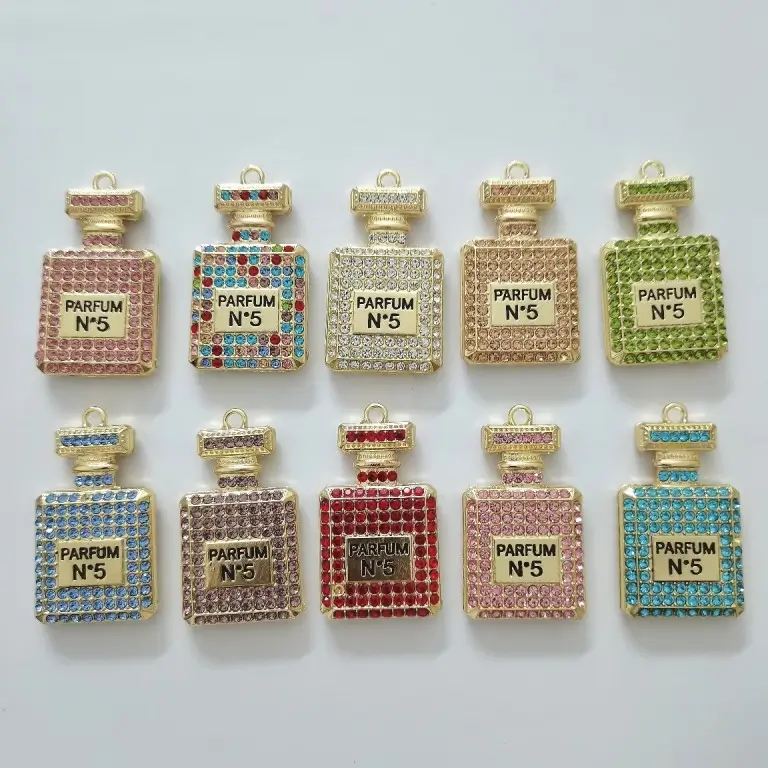 Perfume Bottle With Diamonds 44mm*27mm