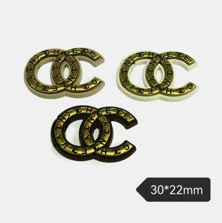 High-end Trendy Hardware Electroplated Baking Paint 2PCS Combo Double C Phone Case Charm | 30*22mm