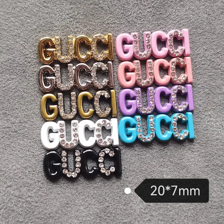 Small GG Sign with Diamonds 20MM*7MM