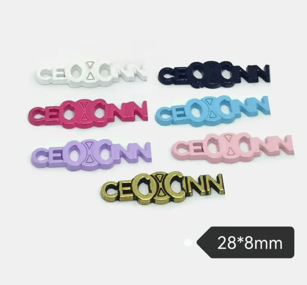Celine Style Multicolor Metal Letter Bar Versatile Trendy Phone Case Accessory | 28*8mm
