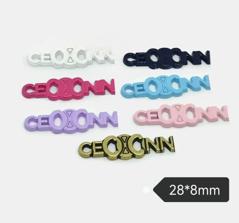 Celine Style Multicolor Metal Letter Bar Versatile Trendy Phone Case Accessory | 28*8mm