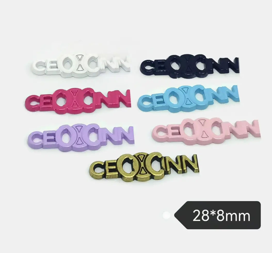Celine Style Multicolor Metal Letter Bar Versatile Trendy Phone Case Accessory | 28*8mm