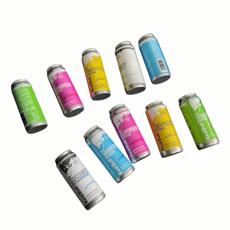 Mini UK Red Bull Cans 2.5CM×1CM DIY Mini Decor