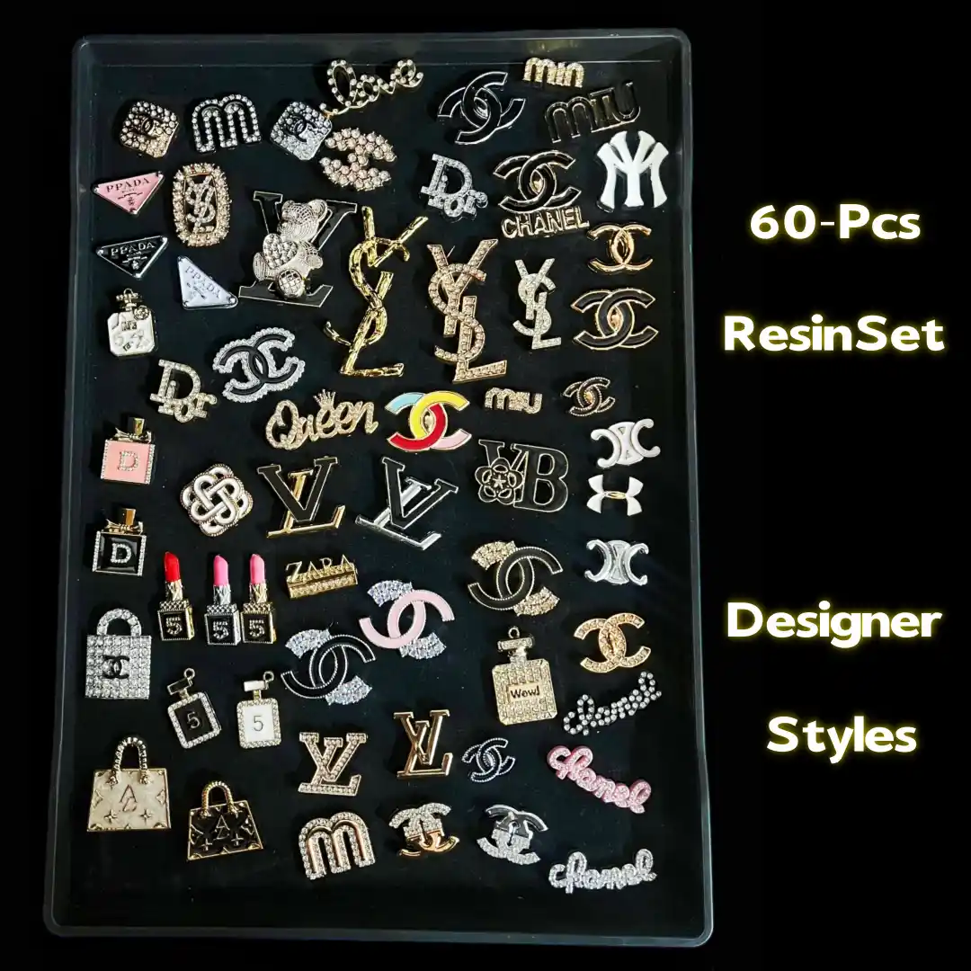 60‑Piece Resin Set ‑ Designer Styles