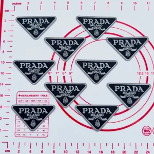 Mid(Iron-on) P-Black TriangleShape Patches