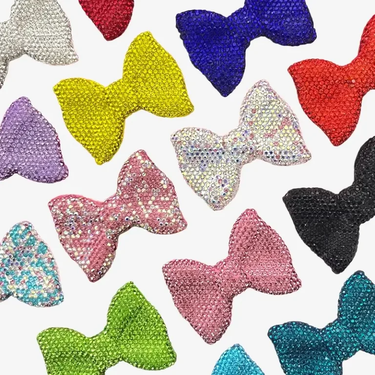 Bow with Rhinestone, Junk Phone Case Charms - Luxury Designer DIY Decorative Accessories, Resin Charms (57.24mm*41.57mm）