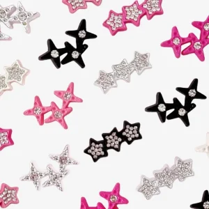 Triple - Connected Stars, Junk Phone Case Charms - Luxury Designer DIY Decorative Accessories, Resin Charms (23.43mm*16.61mm)