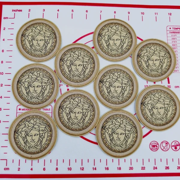 Mid(Iron-on) F-Round Shape Patches