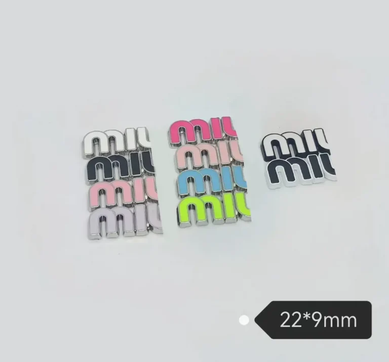 MIU Style Metal Baking Paint Enamel Dropping Macaron Fresh Style Phone Case Patch | 22*9mm