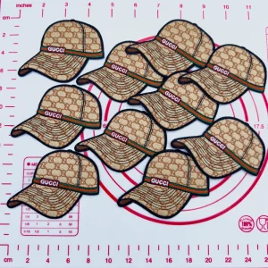 Mid(Iron-on) C-Coffee Cat Shape Patches