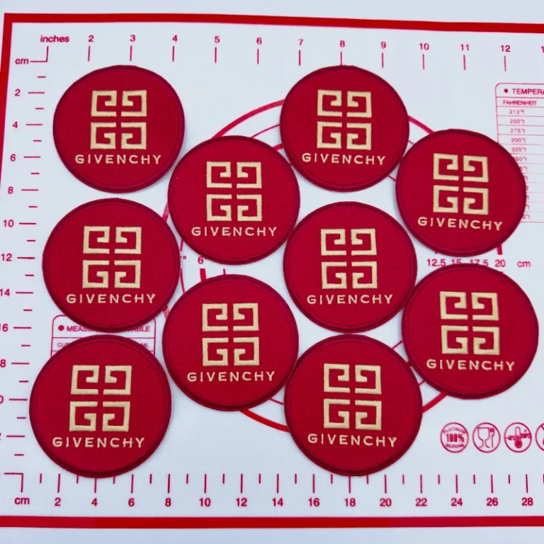 Mid(Iron-on) G- Red Round Shape Patches