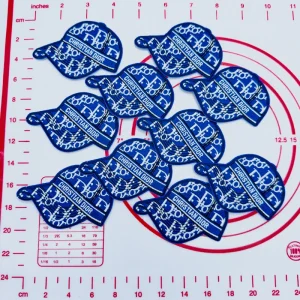 Mid(Iron-on) D- Blue Cat Shape Patche