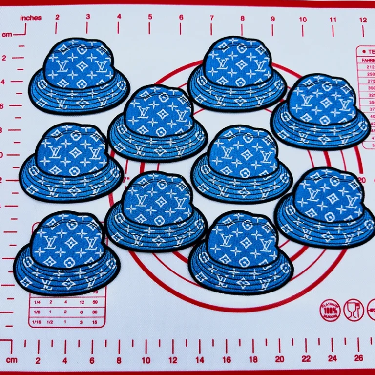 Mid(Iron-on) L- Blue Cat Shape Patches