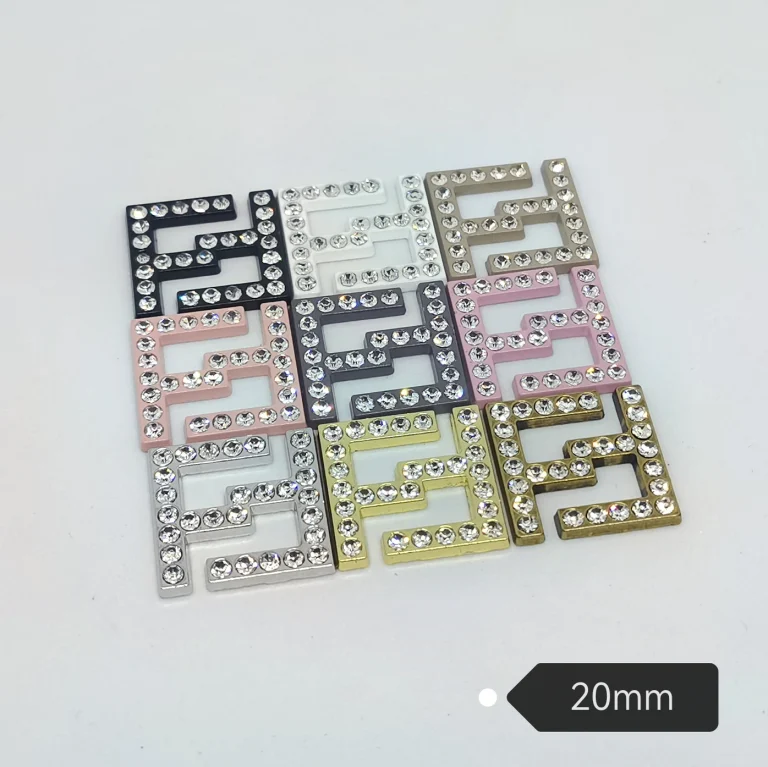 FF-Sign Square Shape With Diamonds 20MM*20MM