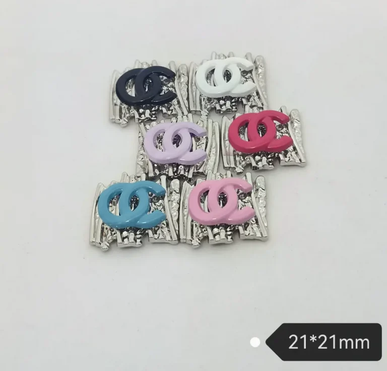 Double C New High-End Alloy Hang-Plated & Enamel Korean-Style Designer Phone Case Charm | 21mm