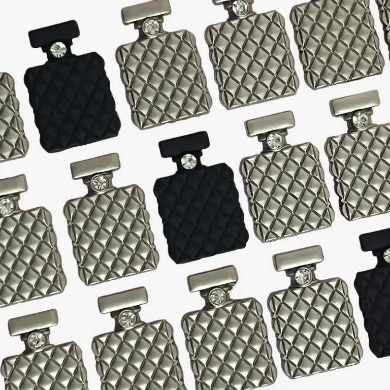 Perfume Bottle, Junk Phone Case Charms - Luxury Designer DIY Decorative Accessories, Metal Charms (26.42mm*17.99mm）