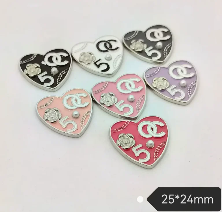 Trendy Double C Heart No.5 Pearl Phone Case Charms, Multicolor & Versatile | 25*24mm