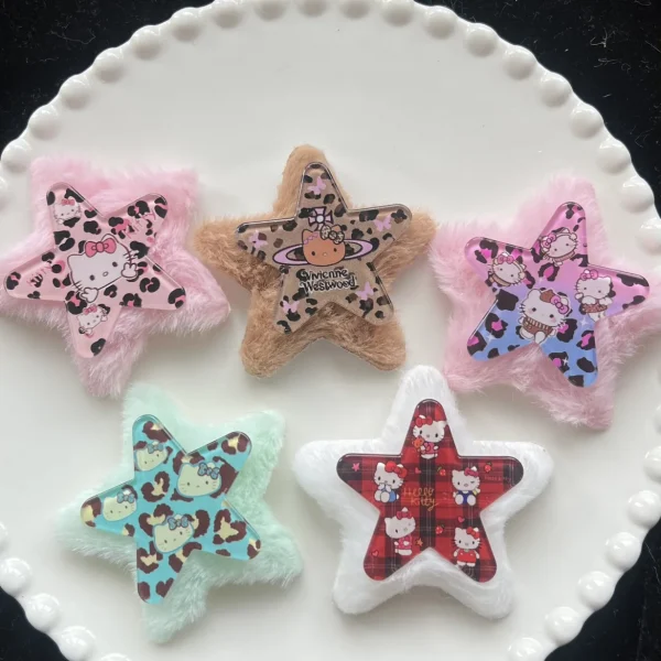 HK plush pentagram shape 60MM*60MM 1