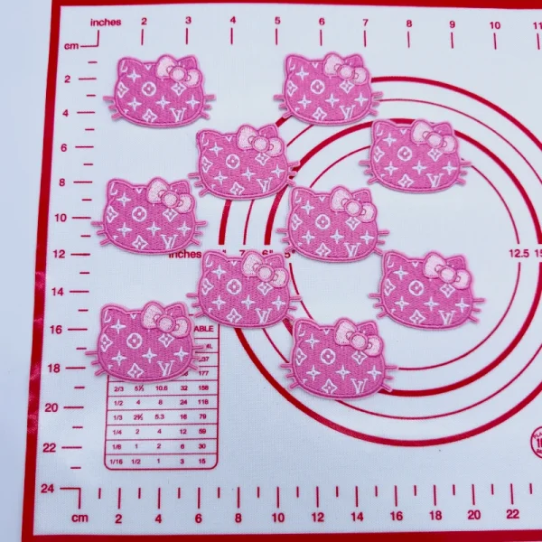 Mid(Iron-on) L-HK Pink Patches