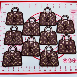 Mid(Iron-on) L-Coffee Bag Shape Patches