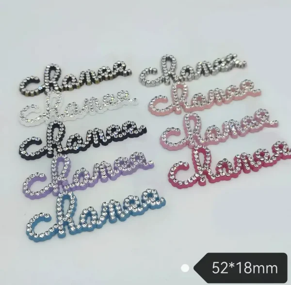 Luxury Double C Designer-Inspired Metal Letter Charms with Rhinestones & Pearls, Patches for Clothing, Hair Accessories, Phone Cases, Hair Clips & Claw Clips | 52*18mm