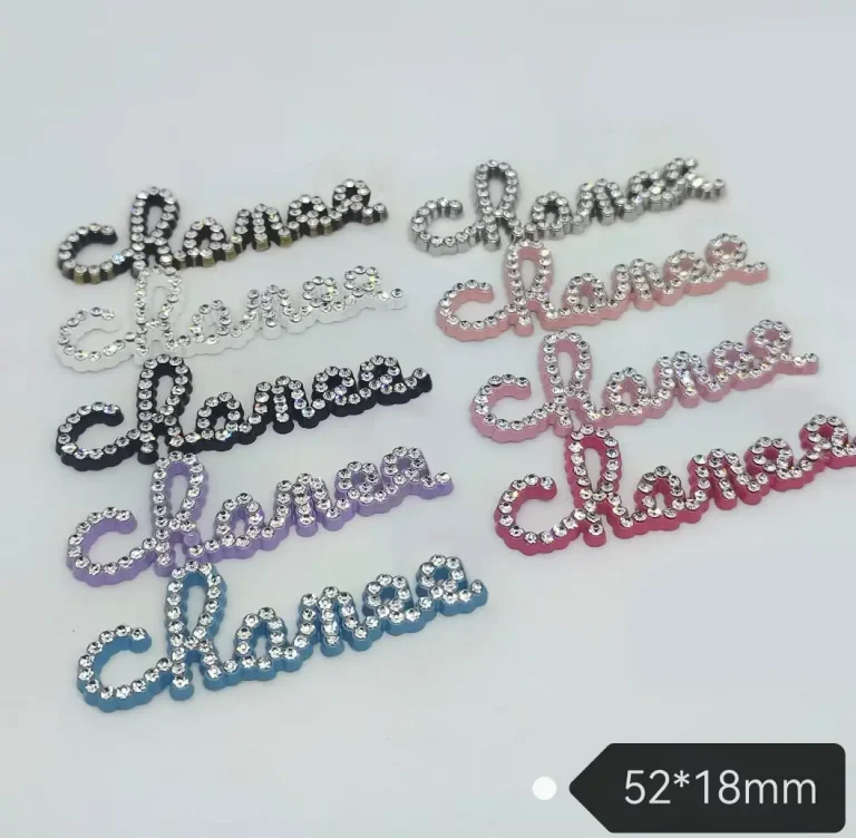 Luxury Double C Designer-Inspired Metal Letter Charms with Rhinestones & Pearls, Patches for Clothing, Hair Accessories, Phone Cases, Hair Clips & Claw Clips | 52*18mm