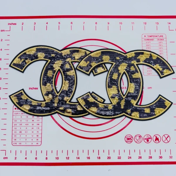 Large(Iron-on) CC- Bling Shape Patches