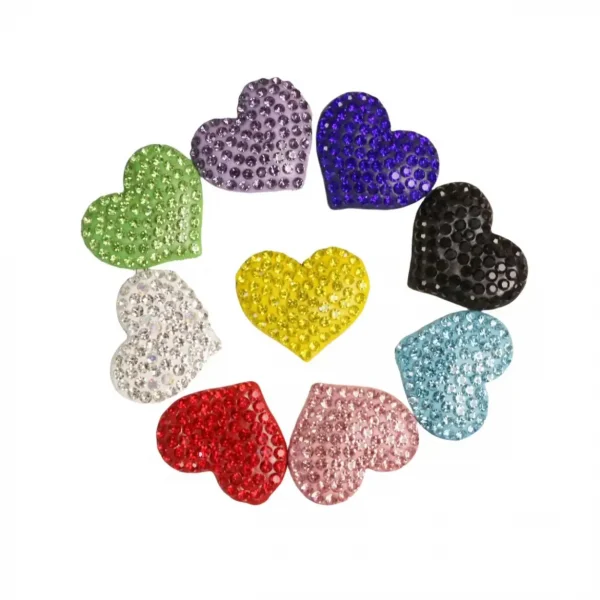 Full-Diamond Heart Flat Back 30MM*26MM 1